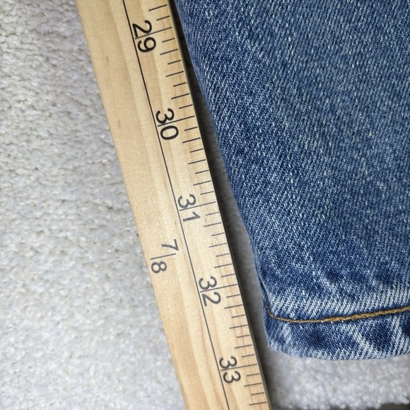 VINTAGE Levis Jeans Mens 36x34 Blue Denim 550 Relaxed Fit Tapered Leg Red Tab - Picture 4 of 8